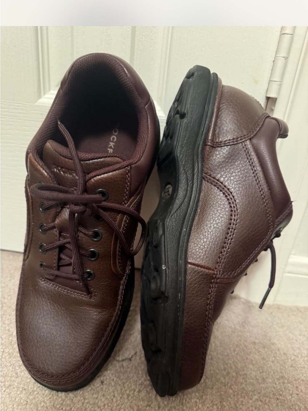 Rockport Brown Leather Lace-Up Oxford Derbys
